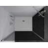Mexen Pretoria Duschkabine, schwenkbar 70 x 120 cm, Graphit, Chrom + Duschwanne Flat - 852-070-120-01-40-4010