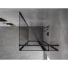 Mexen Mist T Duschkabine aufklappbar rechts 80 x 80 cm, schwarzer Rahmen, schwarz - 8A4T-080-080-70-70-P