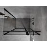 Mexen Mist T Duschkabine schwenkbar rechts 70 x 85 cm, schwarzer Rahmen, schwarz - 8A4T-070-085-70-70-P
