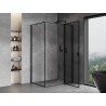 Mexen Mist T Duschkabine, rechts öffnend, 110 x 85 cm, schwarzer Rahmen, schwarz - 8A4T-110-085-70-70-P
