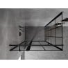 Mexen Mist T Duschkabine, links öffnend, 85 x 90 cm, schwarzes Gitter, schwarz - 8A4T-085-090-70-77-L