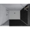 Mexen Pretoria Duschkabine schwenkbar 90 x 120 cm, Graphit, Chrom + Flat Duschwanne - 852-090-120-01-40-4010