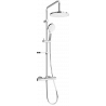 Mexen KX05 Unterputz-Duschset mit Regenduschkopf und Thermostatarmatur, Chrom/Weiß - 771500591-00