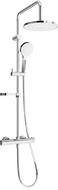 Mexen KX05 Unterputz-Duschset mit Regenduschkopf und Thermostatarmatur, Chrom/Weiß - 771500591-00
