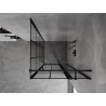 Mexen Mist T Duschkabine rechts öffnend 120 x 120 cm, schwarzes Gitter, schwarz - 8A4T-120-120-70-77-P