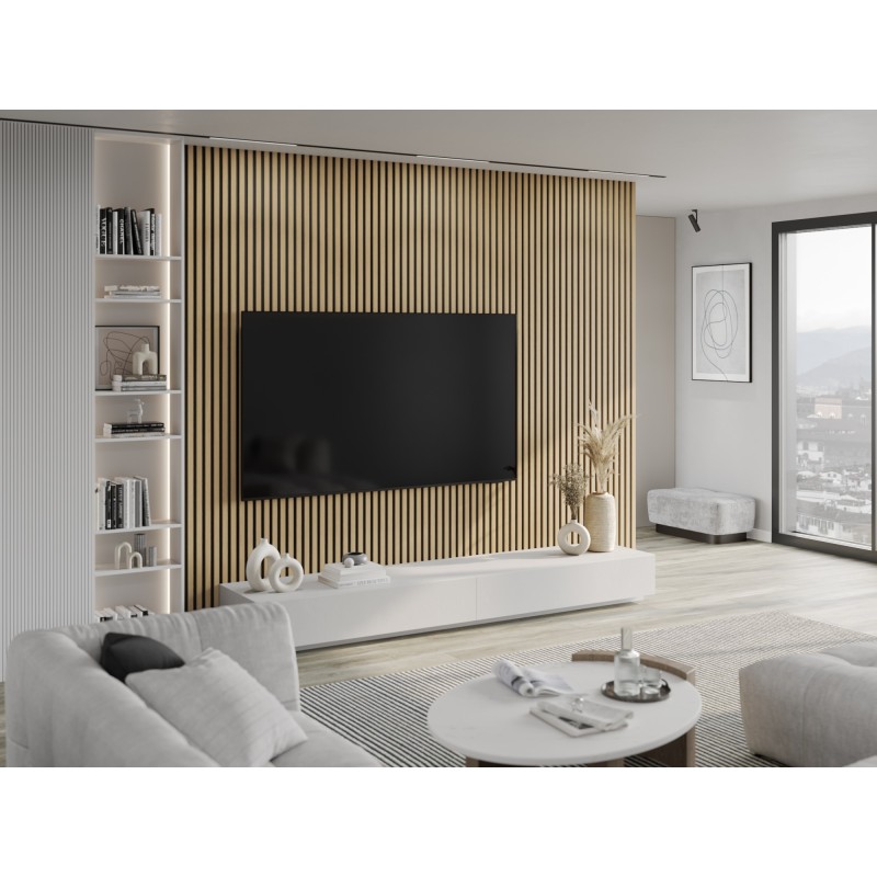 Mexen Lam-B Probe der Wandlamellen, HDF-Platte 4 mm, technisches Furnier, Goldene Eiche - S100-003-S