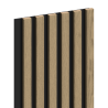 Mexen Lam-B Muster von Wandlamellen, HDF-Platte 4 mm, technisches Furnier, Edle Eiche - S100-004-S
