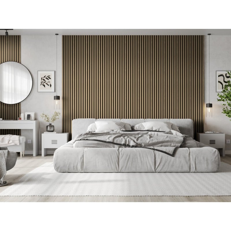 Mexen Lam-B Muster von Wandlamellen, HDF-Platte 4 mm, technisches Furnier, Edle Eiche - S100-004-S