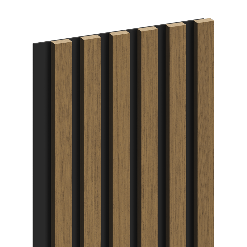 Mexen Lam-B Probe der Wandlamellen, HDF-Platte 4 mm, technisches Furnier, Goldener Teak - S100-014-S