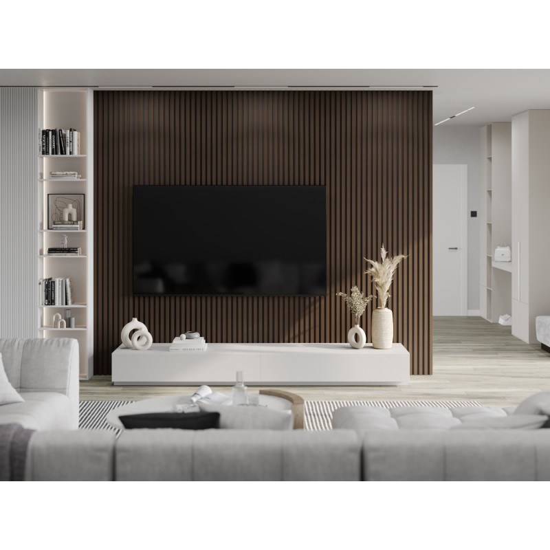 Mexen Lam-B Probe der Wandlamellen, HDF-Platte 4 mm, technisches Furnier, Palisander Nussbaum - S100-021-S