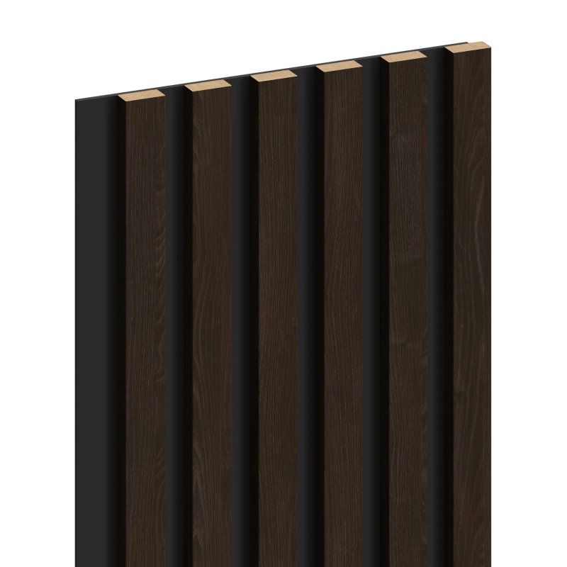 Mexen Lam-B Probe der Wandlamellen, HDF-Platte 4 mm, technisches Furnier, Braunes Ebenholz - S100-022-S