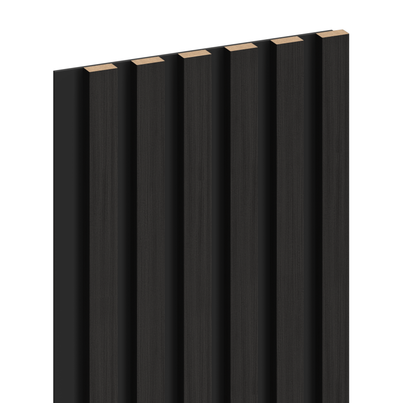 Mexen Lam-B Probe von Wandpaneelen, HDF-Platte 4 mm, technisches Furnier, Schwarzes Ebenholz - S100-023-S
