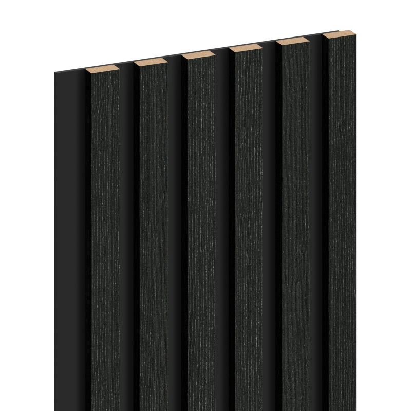 Mexen Lam-B Probe der Wandpaneele, HDF-Platte 4 mm, technisches Furnier, Silberne Schwarze Eiche - S100-025-S