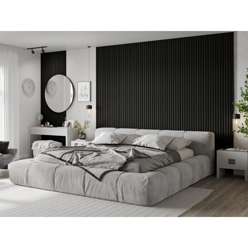 Mexen Lam-B Probe der Wandpaneele, HDF-Platte 4 mm, technisches Furnier, Silberne Schwarze Eiche - S100-025-S