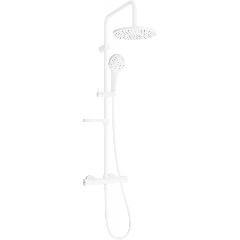 Mexen KX05 Aufputz-Duschset mit Regenbrause und Thermostatarmatur, weiß - 771500591-20