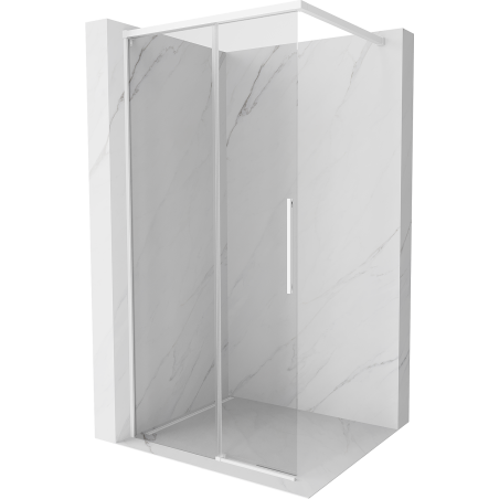 Mexen Rox Duschwand Walk-in 70 x 200 cm, transparent 8 mm, weiß - 8C2-070-003-20-00