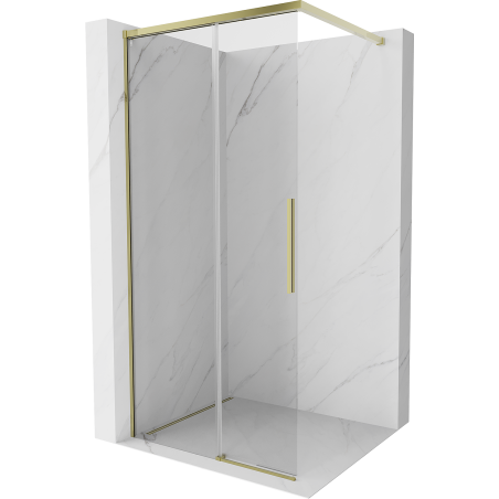 Mexen Rox Walk-In Duschwand 100 x 200 cm, transparent 8 mm, gold - 8C2-100-003-50-00