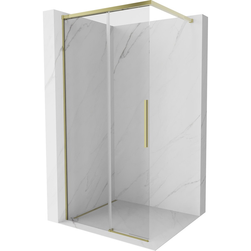 Mexen Rox Walk-In Duschwand 110 x 200 cm, transparent 8 mm, gold - 8C2-110-003-50-00