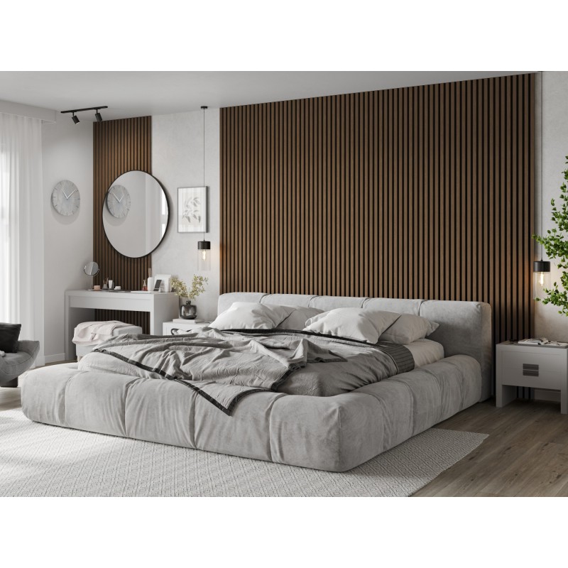 Mexen Lam-F Probe der akustischen Wandlamellen, Filz 8 mm, technisches Furnier, Espresso Nussbaum - S105-019-S