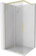 Mexen Rox Duschwand Walk-in 120 x 200 cm, transparent 8 mm, gold gebürstet - 8C2-120-003-55-00