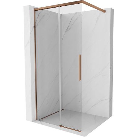 Mexen Rox Duschwand Walk-in 75 x 200 cm, transparent 8 mm, Roségold - 8C2-075-003-60-00