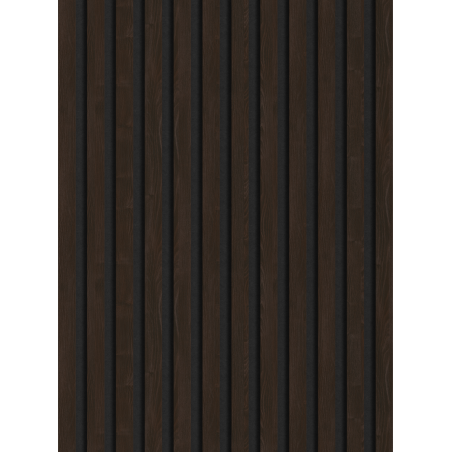 Mexen Lam-F Muster von akustischen Wandlamellen, Filz 8 mm, technisches Furnier, Ebenholz Braun - S105-022-S