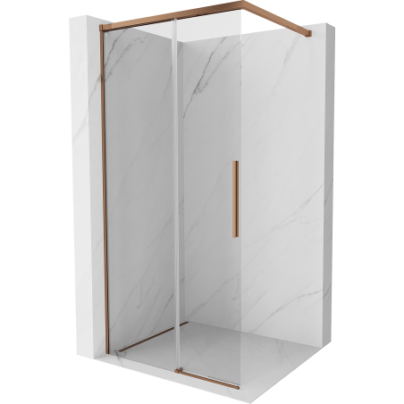 Mexen Rox Duschwand Walk-in 115 x 200 cm, transparent 8 mm, Roségold - 8C2-115-003-60-00