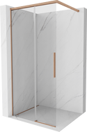 Mexen Rox Duschwand Walk-in 85 x 200 cm, transparent 8 mm, gebürstetes Kupfer - 8C2-085-003-65-00