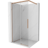 Mexen Rox Duschwand Walk-in 115 x 200 cm, transparent 8 mm, gebürstetes Kupfer - 8C2-115-003-65-00