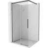 Mexen Rox Duschwand Walk-In 105 x 200 cm, transparent 8 mm, gebürstet Gewehrgrau - 8C2-105-003-66-00