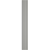 Mexen Lam-B Muster der Wandlamellen, HDF-Platte 4 mm, Weiß Hochglanz - S100-054-S