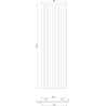 Mexen Lam-B Probe von Wandpaneelen, HDF Platte 4 mm, Eiche Eis - S100-061-S