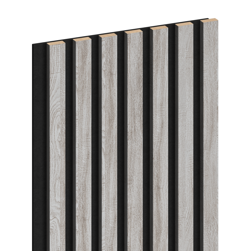 Mexen Lam-F Muster von akustischen Wandlamellen, Filz 6 mm, Eiche Eis - S105-061-S