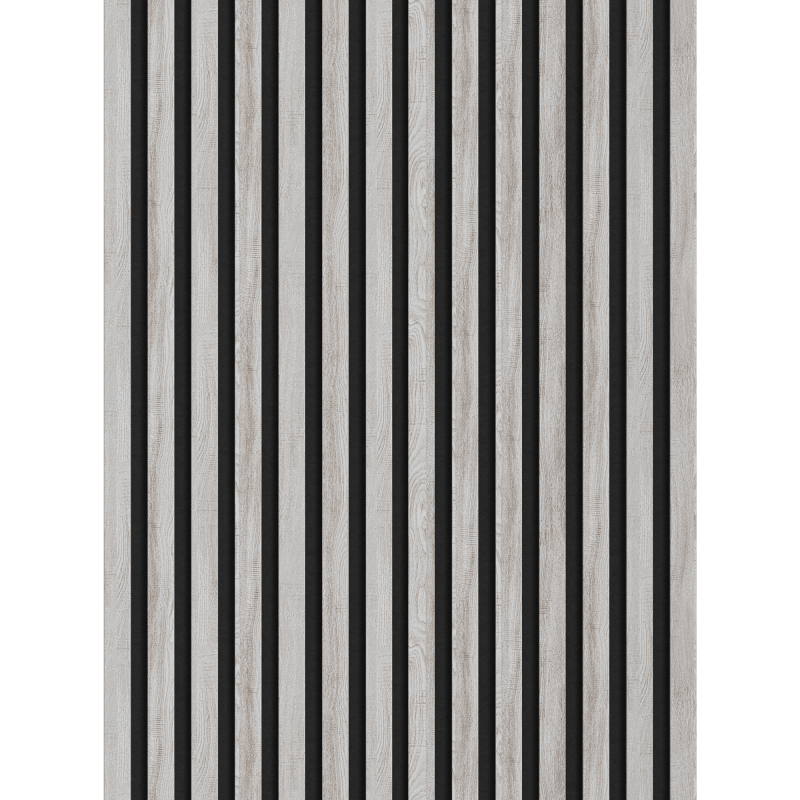 Mexen Lam-F Muster von akustischen Wandlamellen, Filz 6 mm, Eiche Eis - S105-061-S