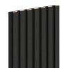Mexen Lam-F Beispiel der Akustik-Wandlamellen, Filz 6 mm, Schwarz Leinen - S105-069-S
