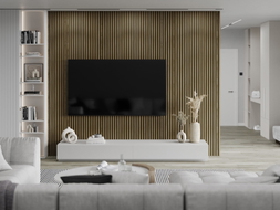 Mexen Lam-F Muster von akustischen Wandlamellen, Filz 6 mm, Klassische Eiche - S105-072-S