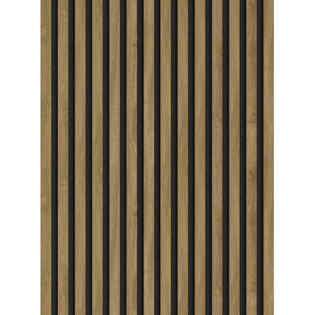 Mexen Lam-F Muster von akustischen Wandlamellen, Filz 6 mm, Klassische Eiche - S105-072-S