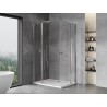 Mexen Mist Duo Duschkabine Schwingtür 80 x 70 cm, transparent, chrom - 8A4-080-070-01-00