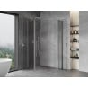 Mexen Mist Duo Duschkabine schwenkbar 115 x 70 cm, transparent, Chrom - 8A4-115-070-01-00