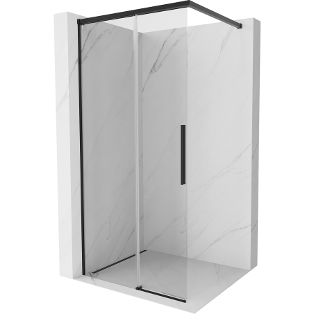 Mexen Rox Duschwand Walk-in 80 x 200 cm, transparent 8 mm, schwarz - 8C2-080-003-70-00