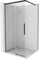 Mexen Rox Duschwand Walk-in 105 x 200 cm, transparent 8 mm, schwarz - 8C2-105-003-70-00