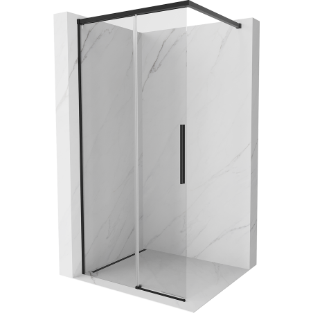 Mexen Rox Duschwand Walk-in 120 x 200 cm, transparent 8 mm, schwarz - 8C2-120-003-70-00