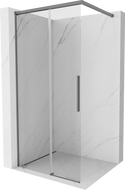 Mexen Rox Duschwand Walk-in 95 x 200 cm, transparent 8 mm, Gun Metal - 8C2-095-003-95-00