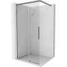 Mexen Rox Duschwand Walk-in 105 x 200 cm, transparent 8 mm, Gun Metal - 8C2-105-003-95-00