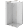 Mexen Rox Duschwand Walk-in 80 x 200 cm, transparent 8 mm, gebürstetes Nickel - 8C2-080-003-97-00