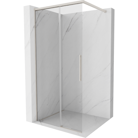 Mexen Rox Duschwand Walk-in 100 x 200 cm, transparent 8 mm, gebürsteter Nickel - 8C2-100-003-97-00