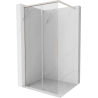 Mexen Rox Duschwand Walk-in 115 x 200 cm, transparent 8 mm, gebürsteter Nickel - 8C2-115-003-97-00