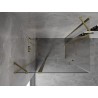 Mexen Mist Duo Duschkabine schwenkbar 100 x 85 cm, transparent, gold - 8A4-100-085-50-00