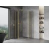 Mexen Mist Duo Duschkabine schwingtür 90 x 90 cm, transparent, gold - 8A4-090-090-50-00