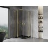 Mexen Mist Duo Duschkabine schwingtür 90 x 90 cm, transparent, gold - 8A4-090-090-50-00